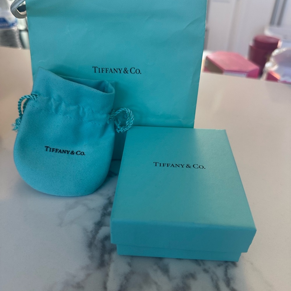 Tiffany & Co. Silver Pendant with Blue Box